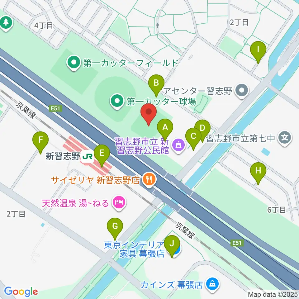 秋津公園多目的広場周辺の駐車場・コインパーキング一覧地図