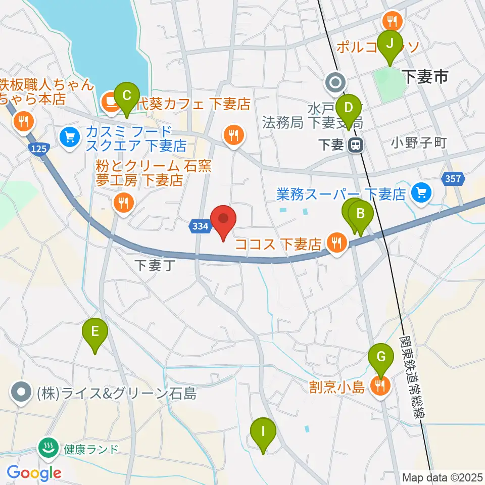 粉クリ・ドームしもつま周辺の駐車場・コインパーキング一覧地図