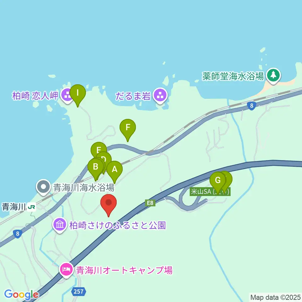 柏崎コレクションビレッジ周辺の駐車場・コインパーキング一覧地図