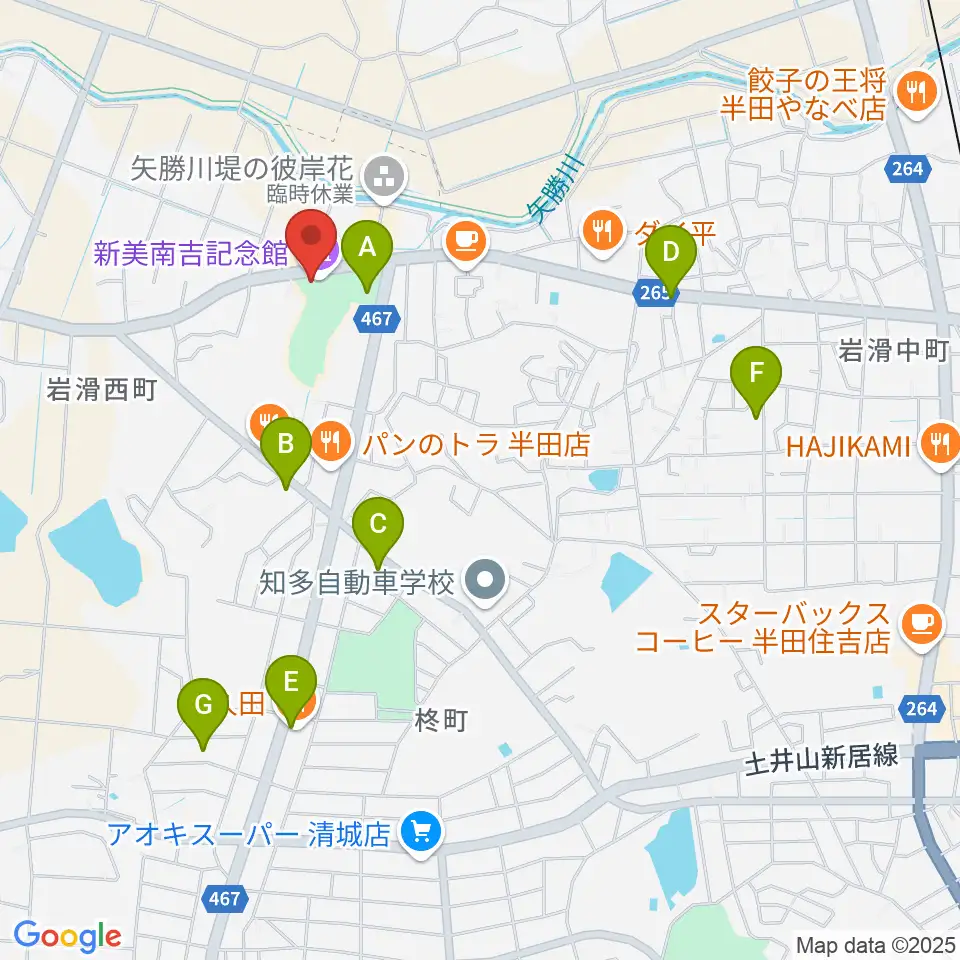 新美南吉記念館周辺の駐車場・コインパーキング一覧地図