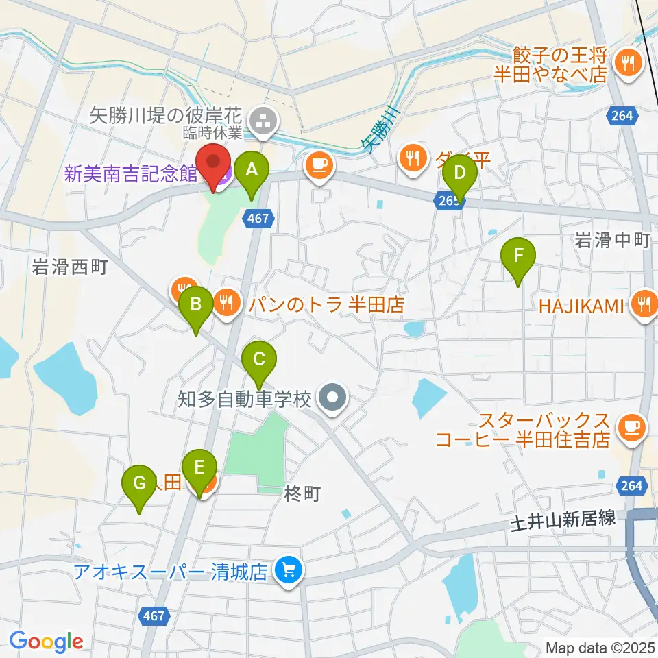 新美南吉記念館周辺の駐車場・コインパーキング一覧地図