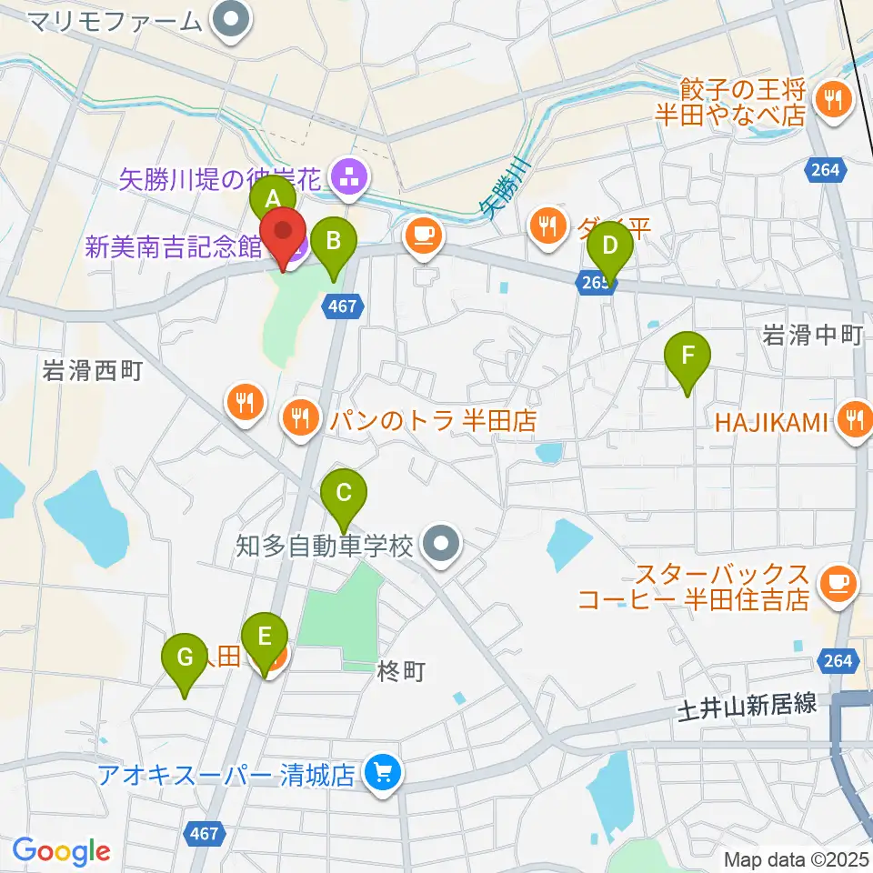 新美南吉記念館周辺の駐車場・コインパーキング一覧地図