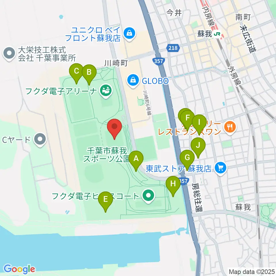 フクダ電子スクエア周辺の駐車場・コインパーキング一覧地図
