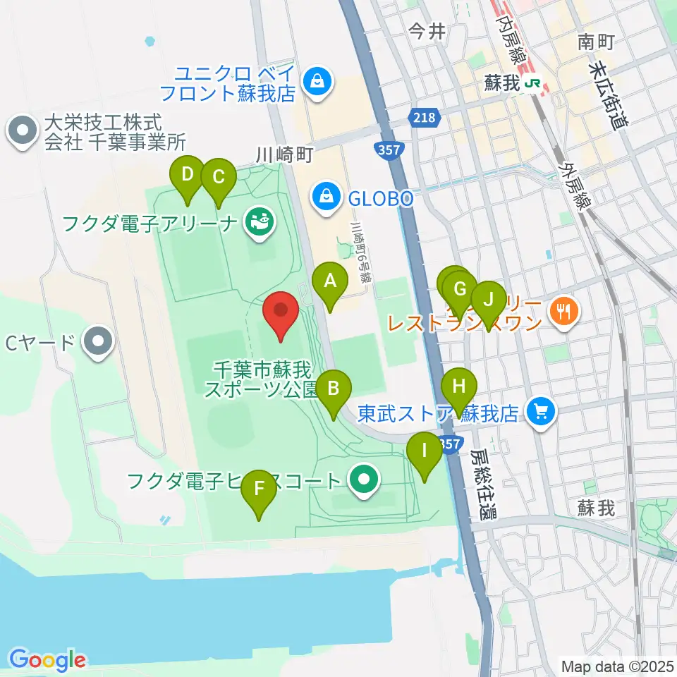 フクダ電子スクエア周辺の駐車場・コインパーキング一覧地図