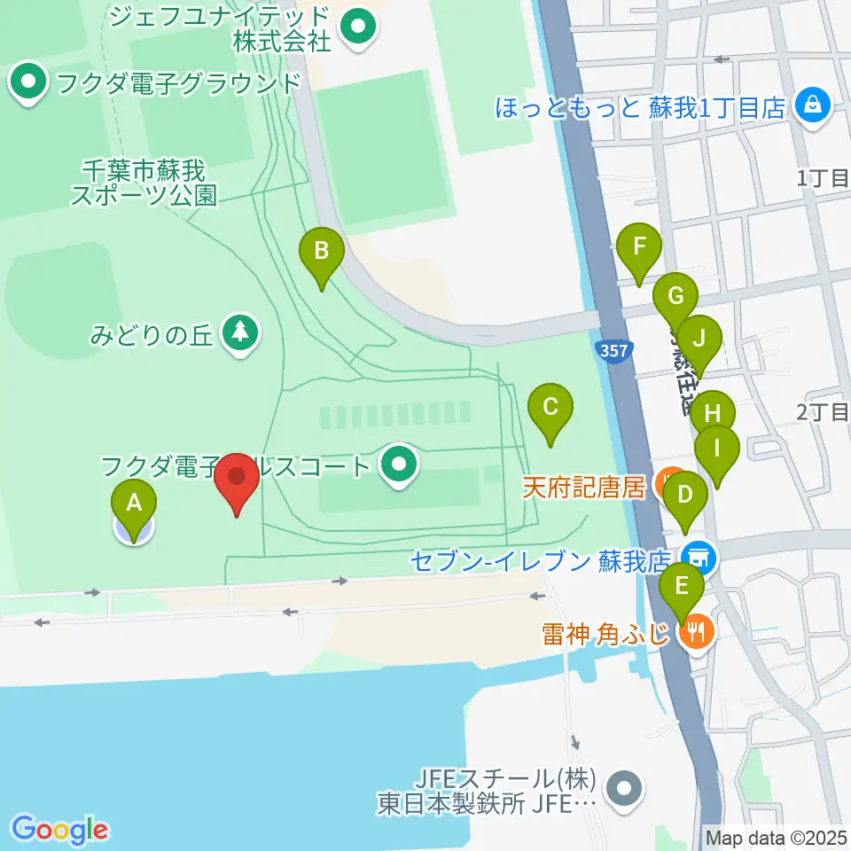 フクダ電子ボードエリア周辺の駐車場・コインパーキング一覧地図