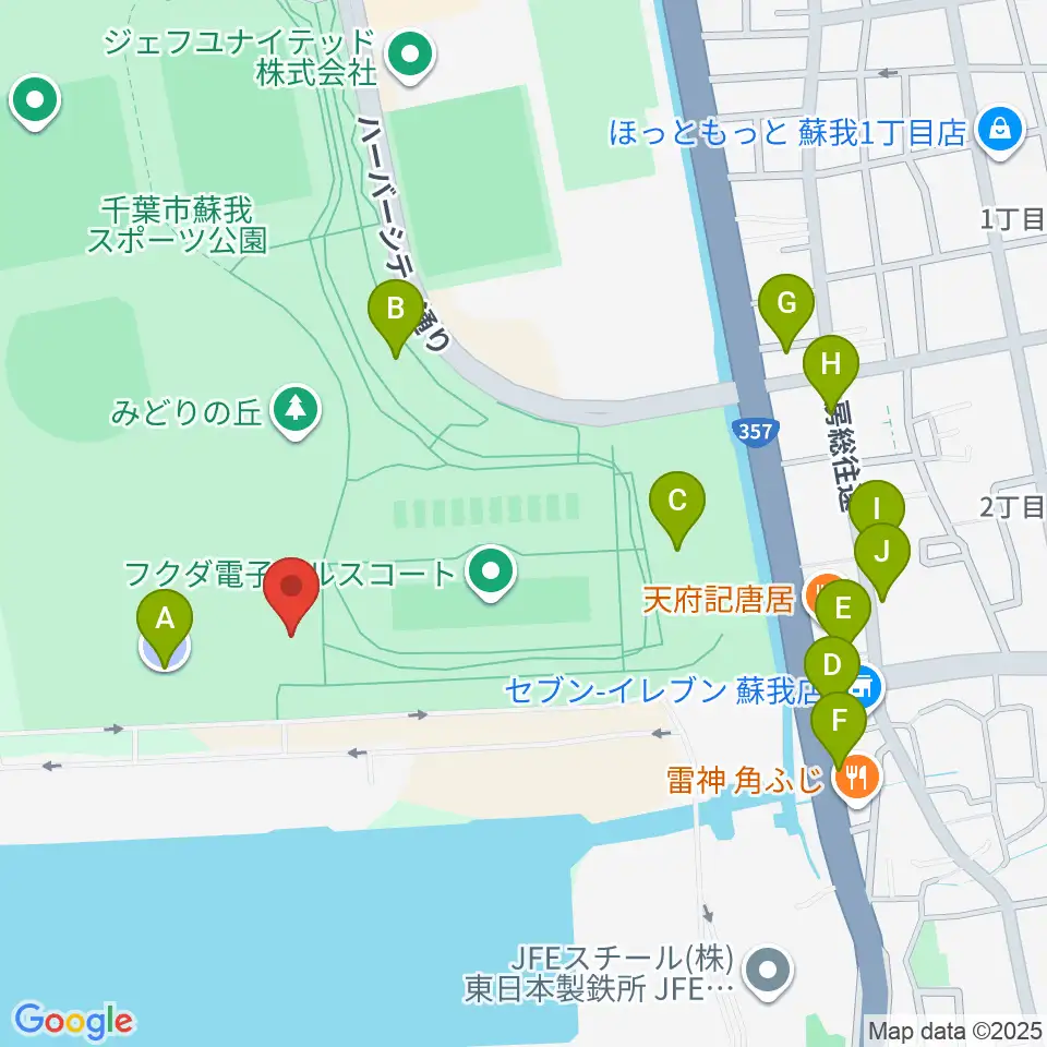 フクダ電子ボードエリア周辺の駐車場・コインパーキング一覧地図