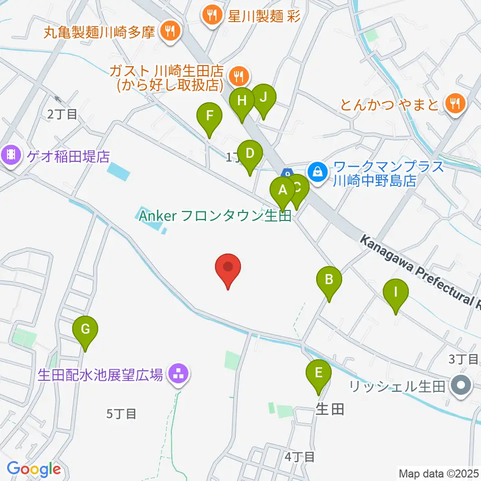 Nebulaフィールド周辺の駐車場・コインパーキング一覧地図