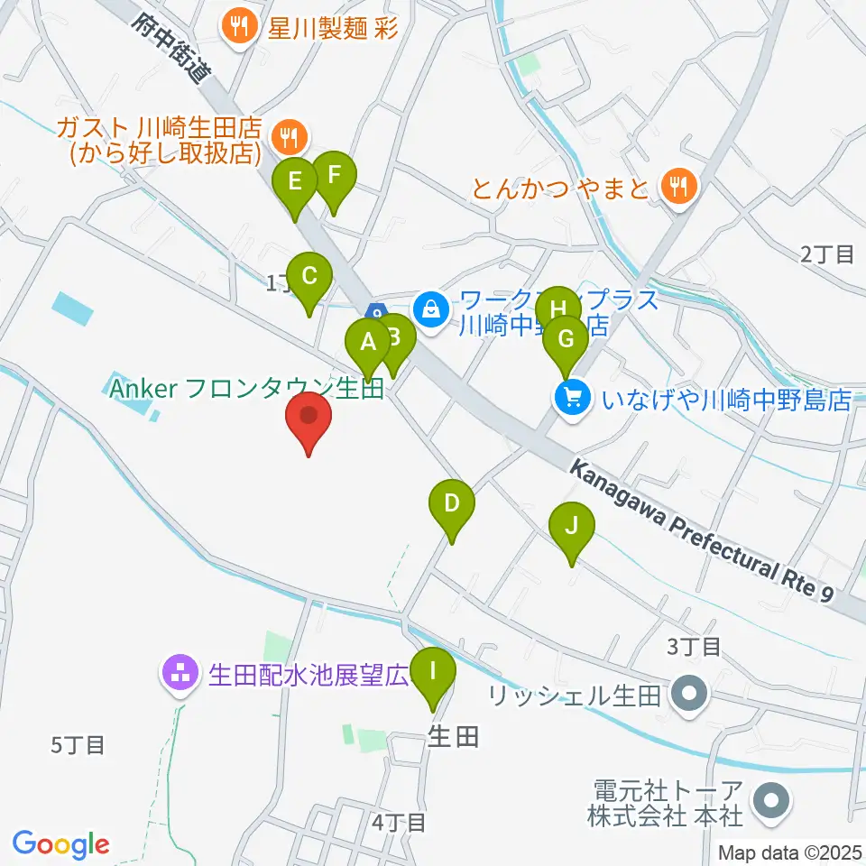 Soundcoreアリーナ周辺の駐車場・コインパーキング一覧地図