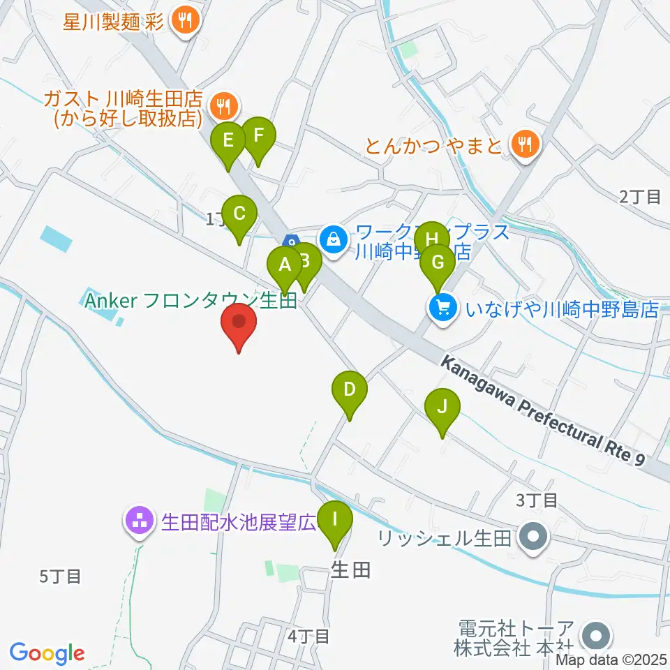 Soundcoreアリーナ周辺の駐車場・コインパーキング一覧地図
