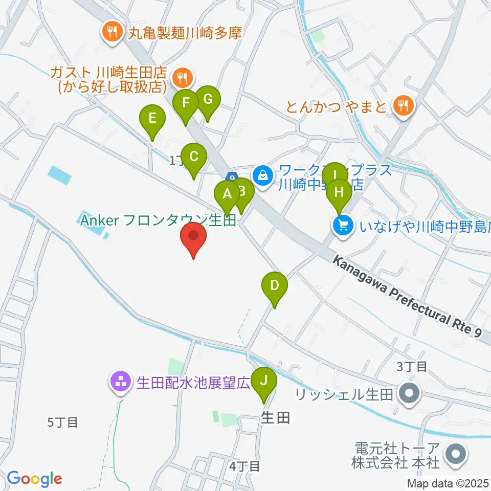 Soundcoreアリーナ周辺の駐車場・コインパーキング一覧地図