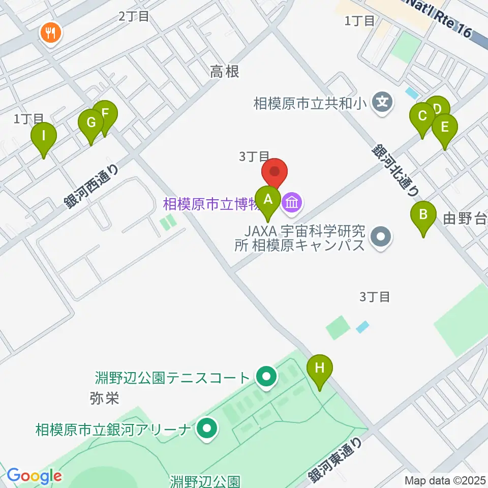 相模原市立博物館周辺の駐車場・コインパーキング一覧地図