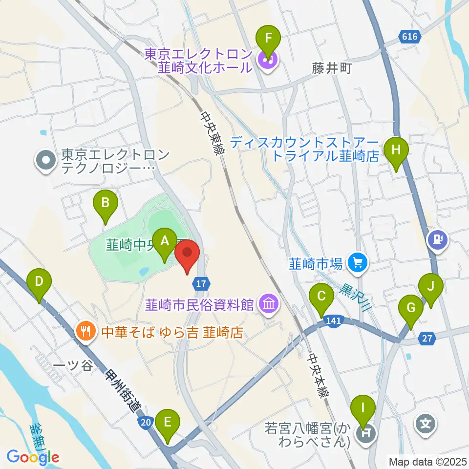東京エレクトロン 韮崎アリーナ周辺の駐車場・コインパーキング一覧地図