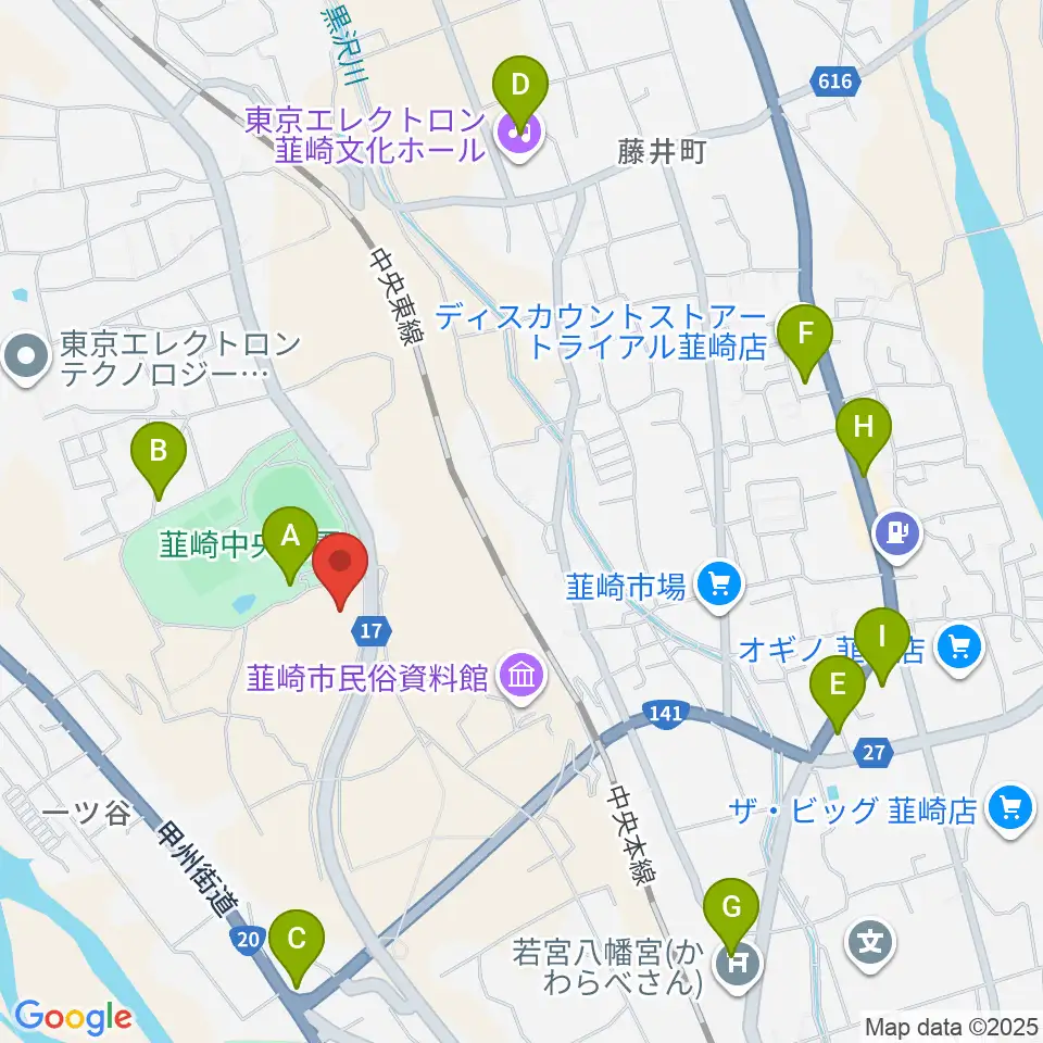 東京エレクトロン 韮崎アリーナ周辺の駐車場・コインパーキング一覧地図