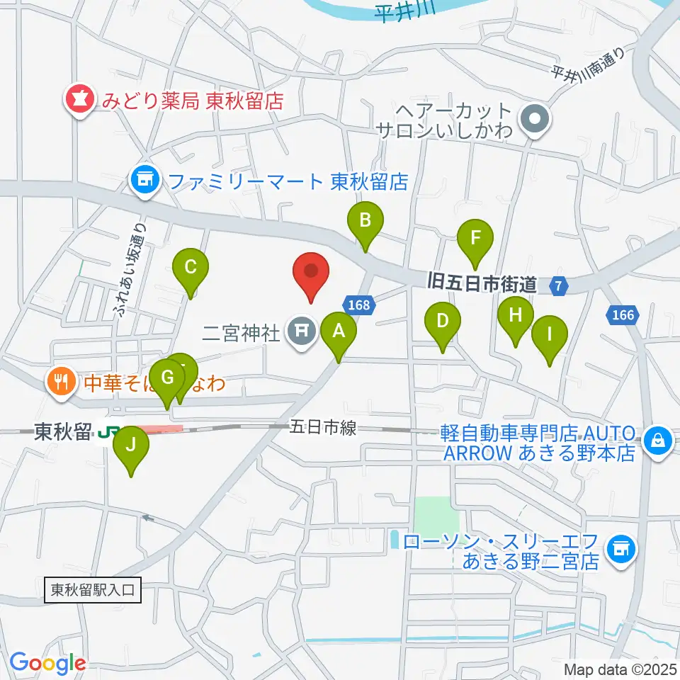 二宮考古館周辺の駐車場・コインパーキング一覧地図