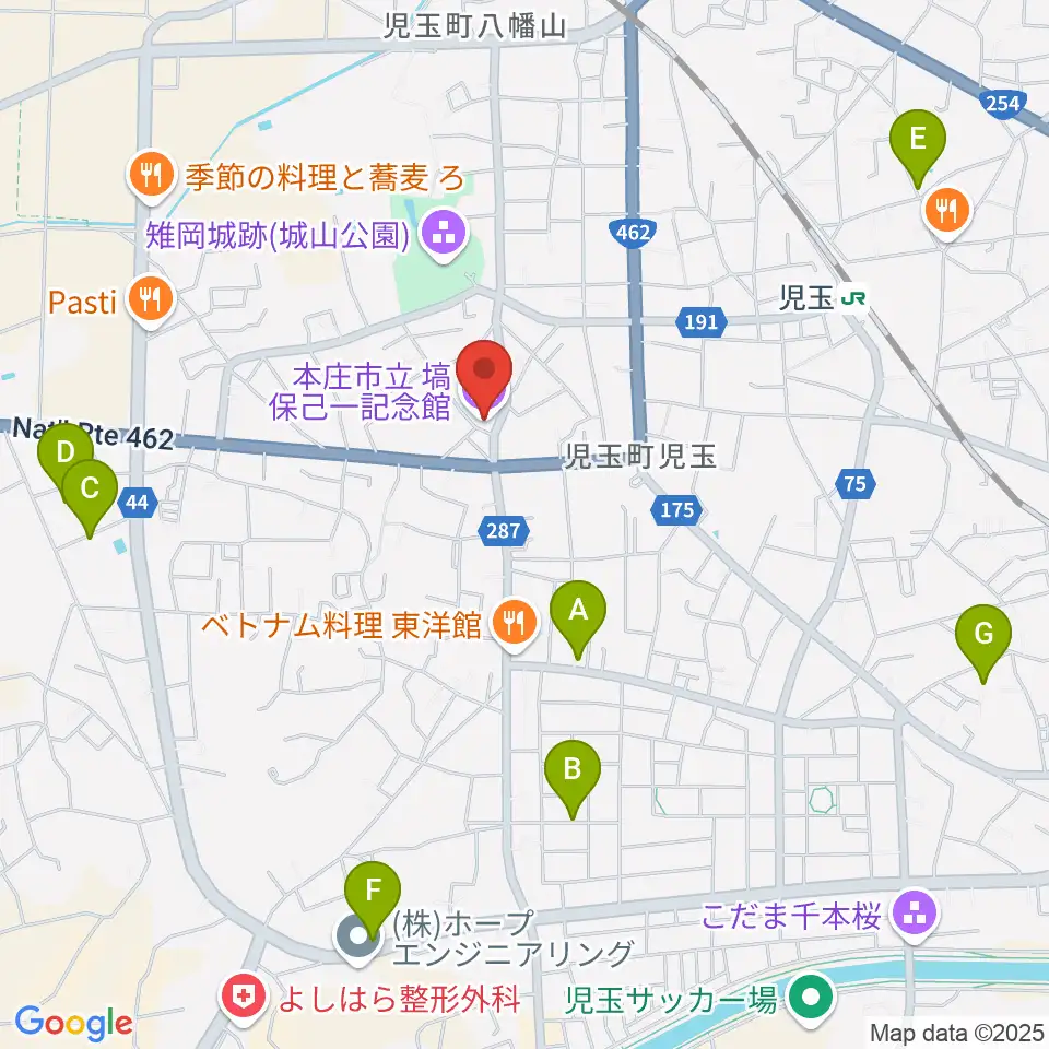 塙保己一記念館周辺の駐車場・コインパーキング一覧地図