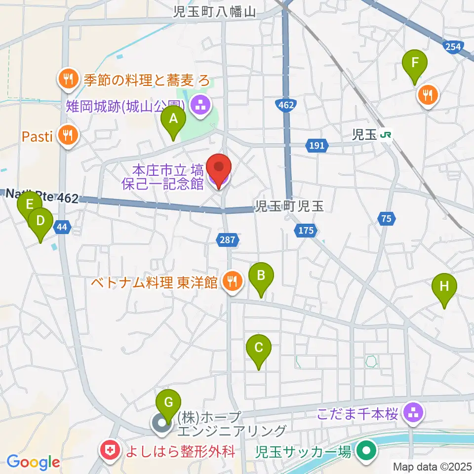 塙保己一記念館周辺の駐車場・コインパーキング一覧地図