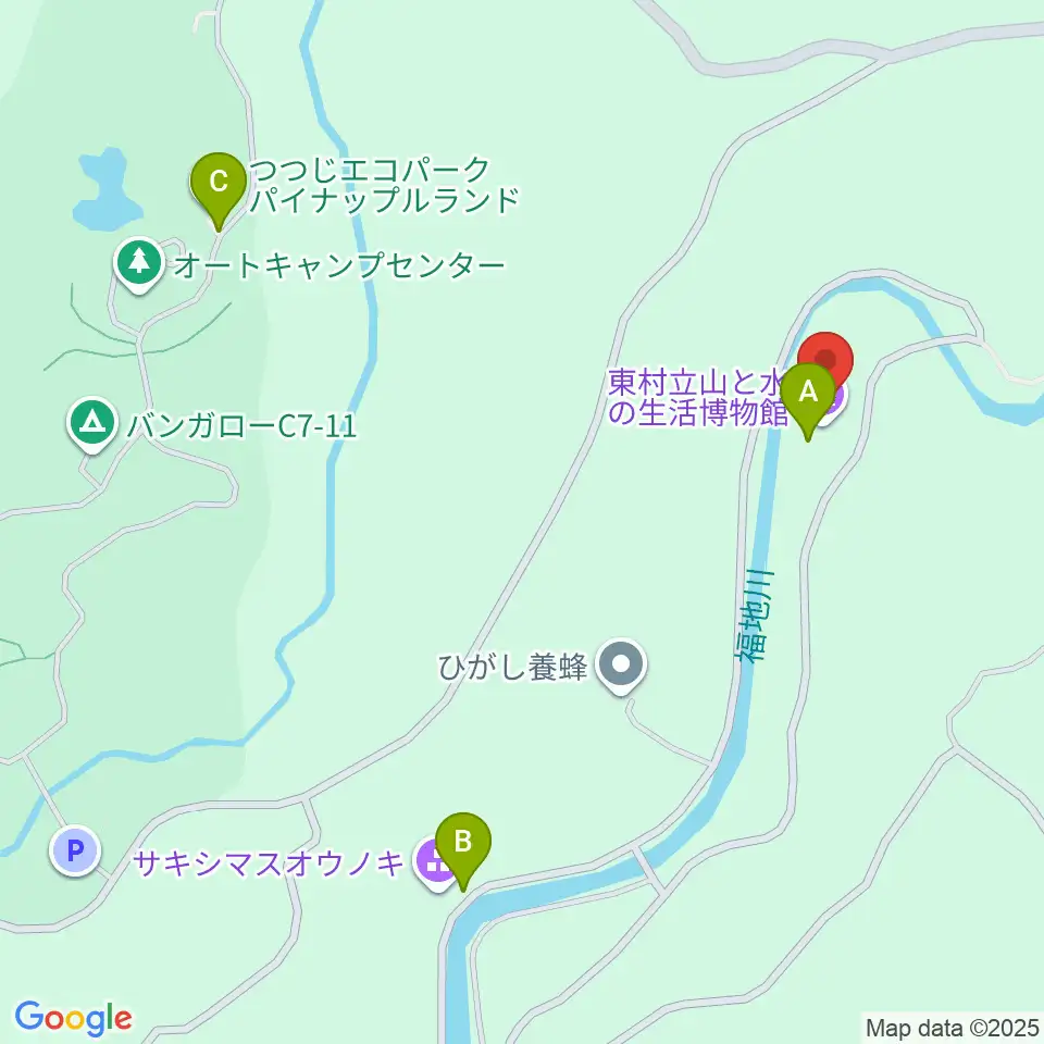 東村立山と水の生活博物館周辺の駐車場・コインパーキング一覧地図