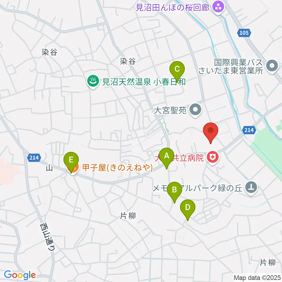 旧坂東家住宅見沼くらしっく館周辺の駐車場・コインパーキング一覧地図