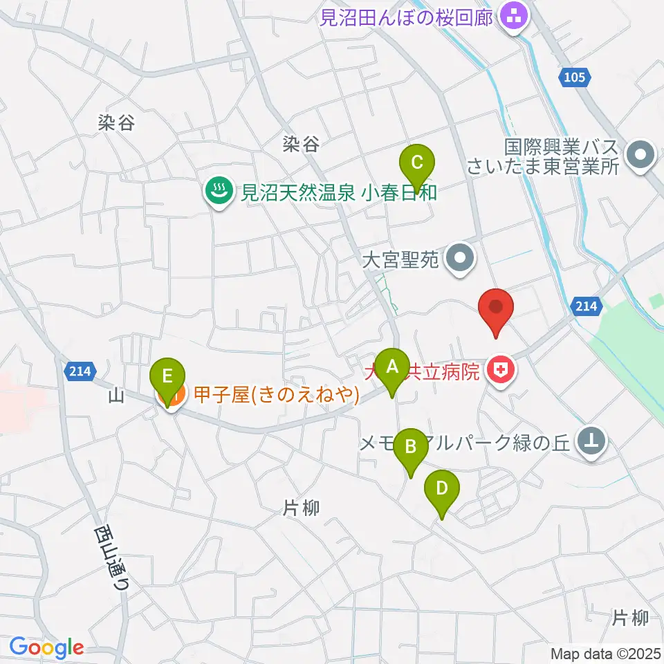 旧坂東家住宅見沼くらしっく館周辺の駐車場・コインパーキング一覧地図
