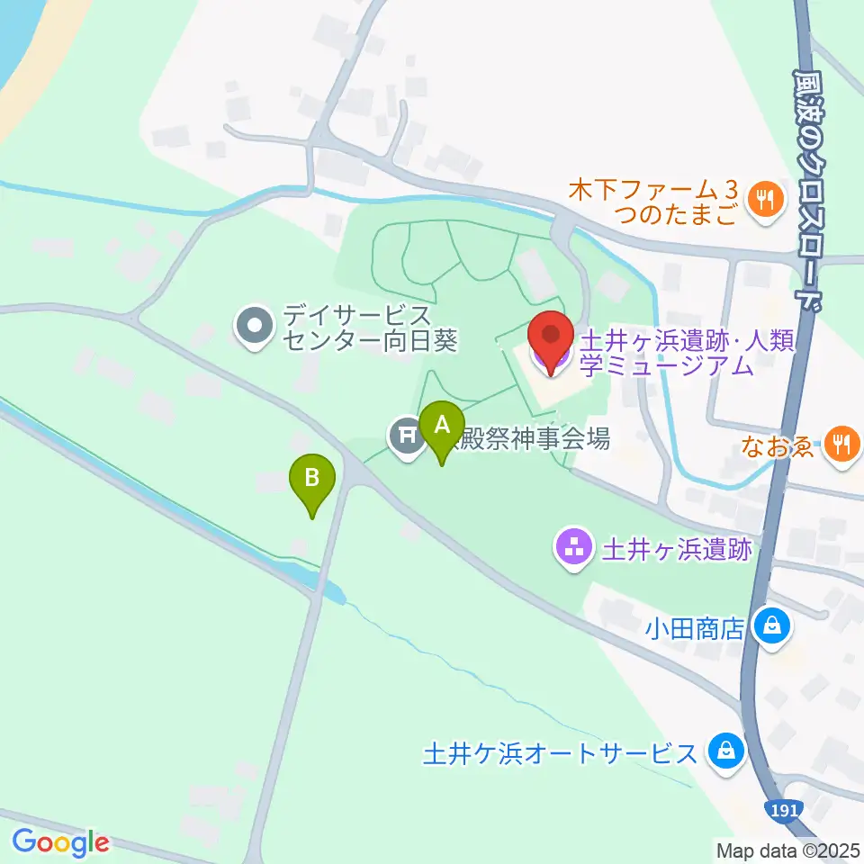 土井ヶ浜遺跡・人類学ミュージアム周辺の駐車場・コインパーキング一覧地図