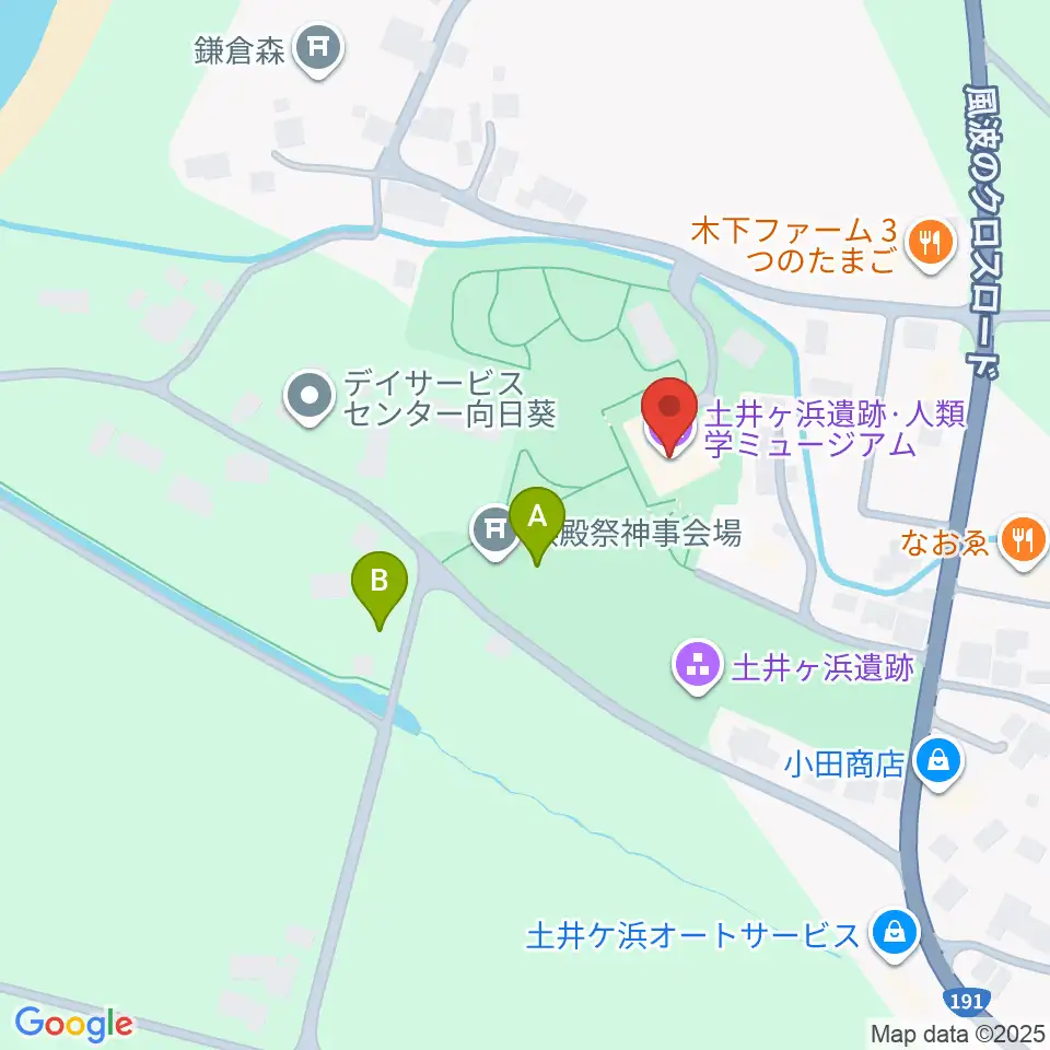 土井ヶ浜遺跡・人類学ミュージアム周辺の駐車場・コインパーキング一覧地図
