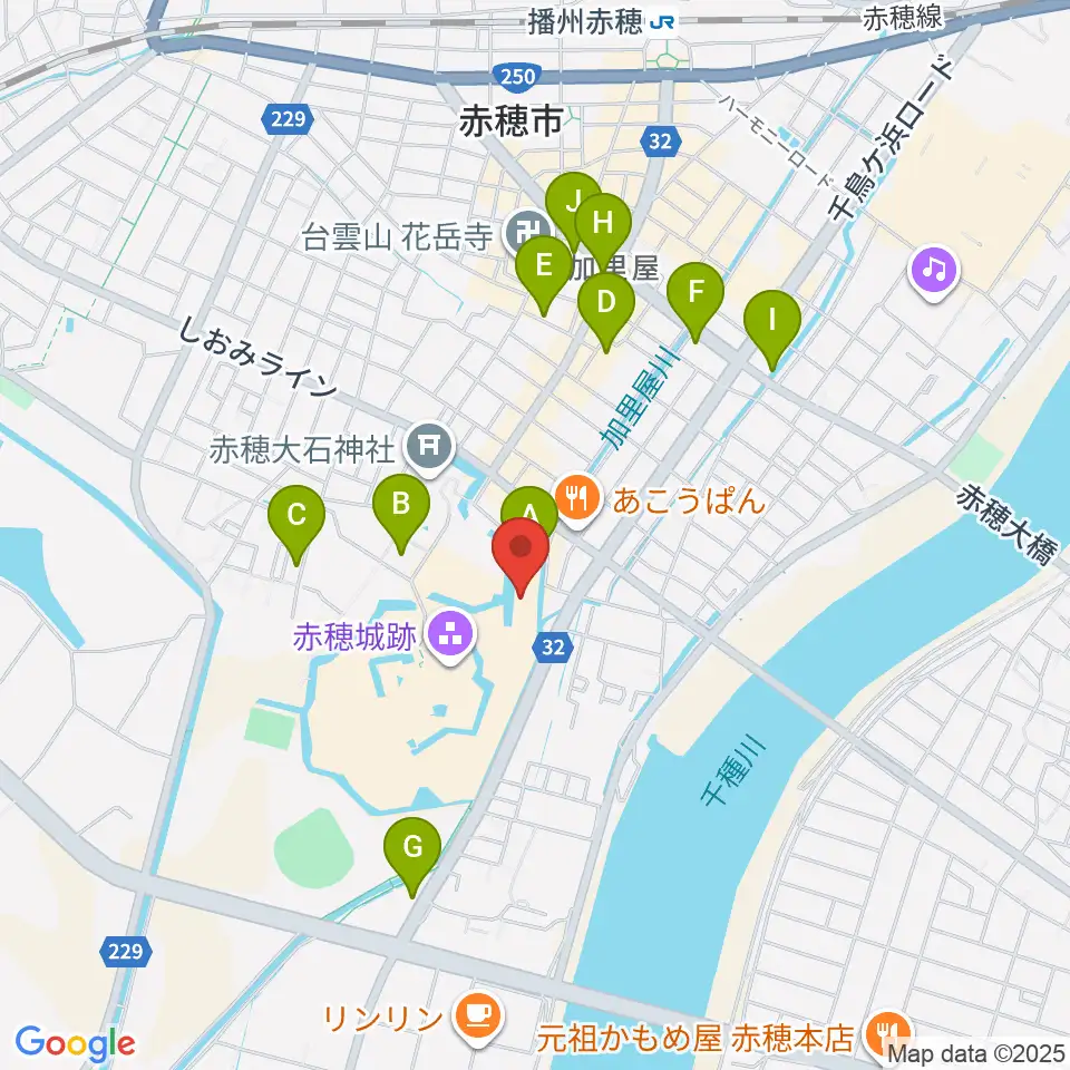 塩と義士の館赤穂化成ミュージアム周辺の駐車場・コインパーキング一覧地図