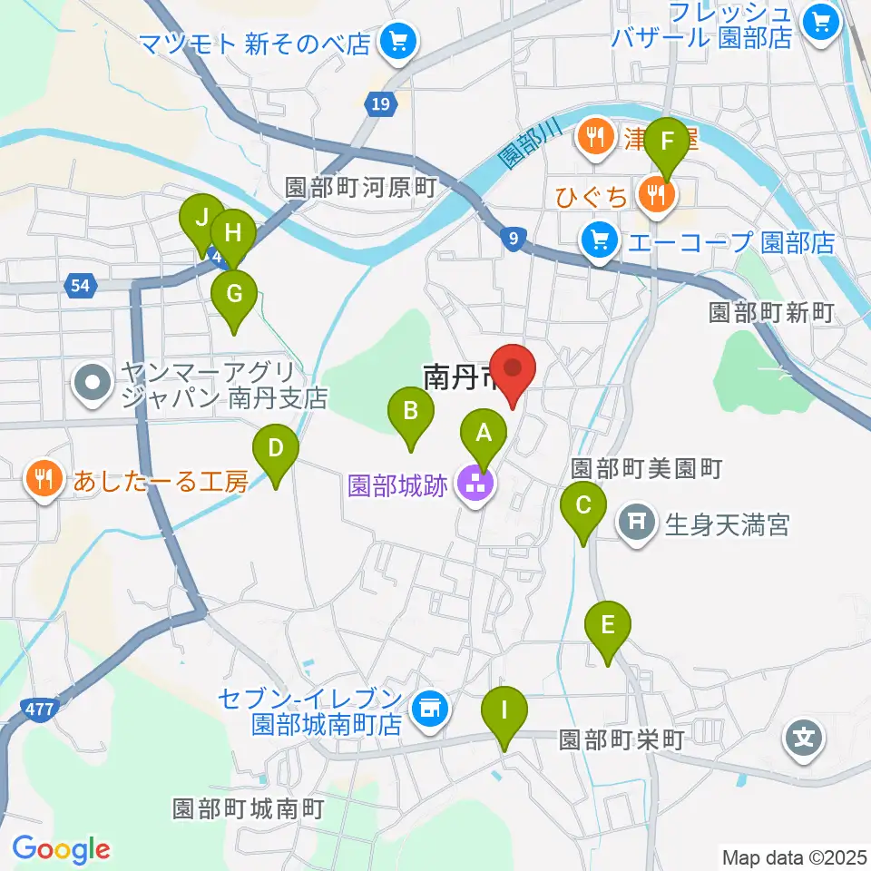 南丹市立文化博物館周辺の駐車場・コインパーキング一覧地図