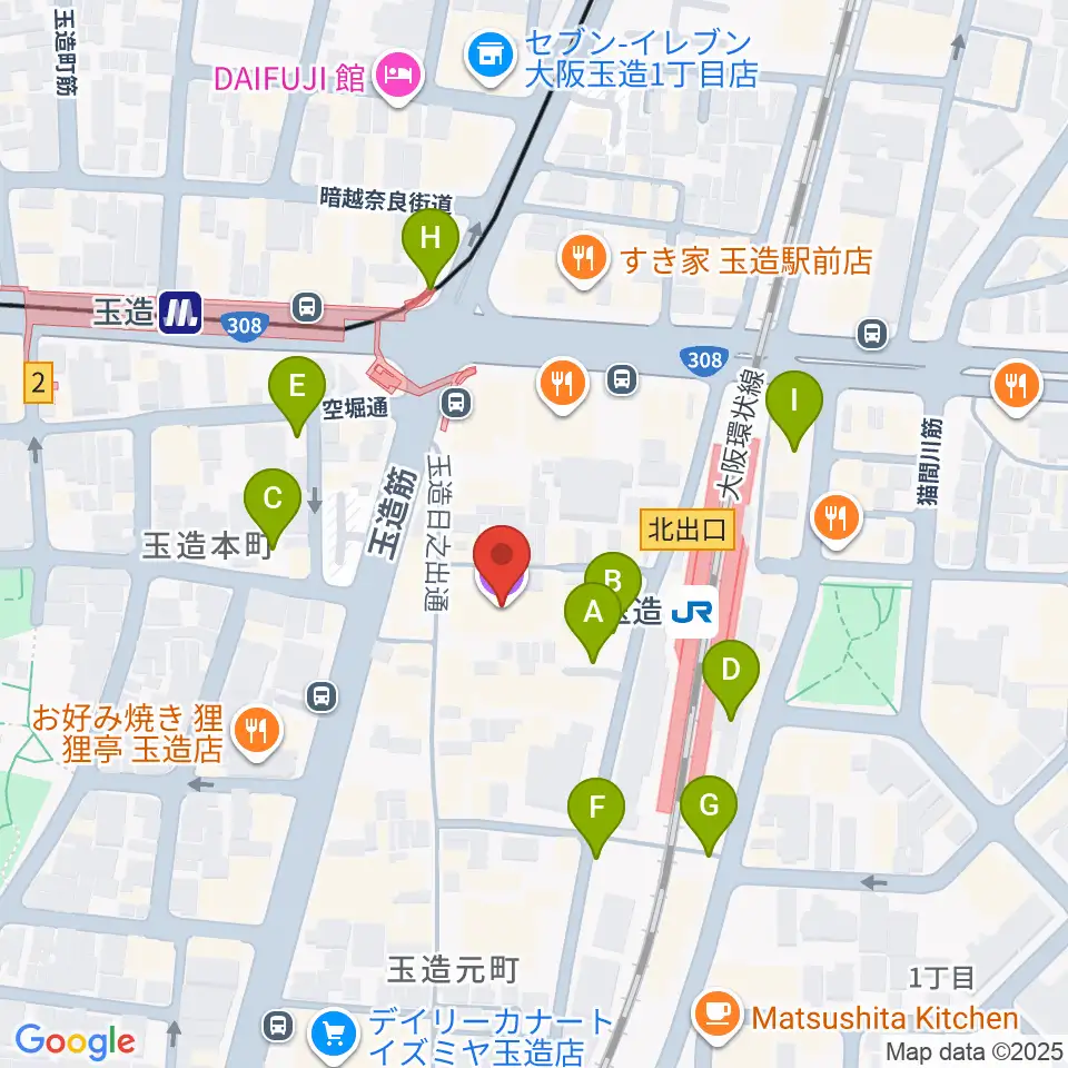タカラ大阪周辺の駐車場・コインパーキング一覧地図
