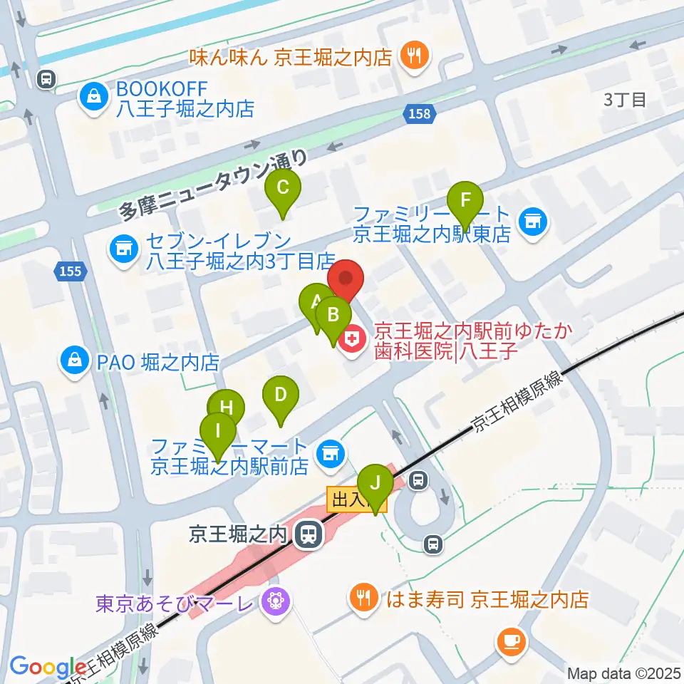 パンキースタジオ周辺の駐車場・コインパーキング一覧地図
