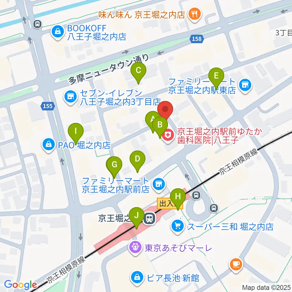 パンキースタジオ周辺の駐車場・コインパーキング一覧地図
