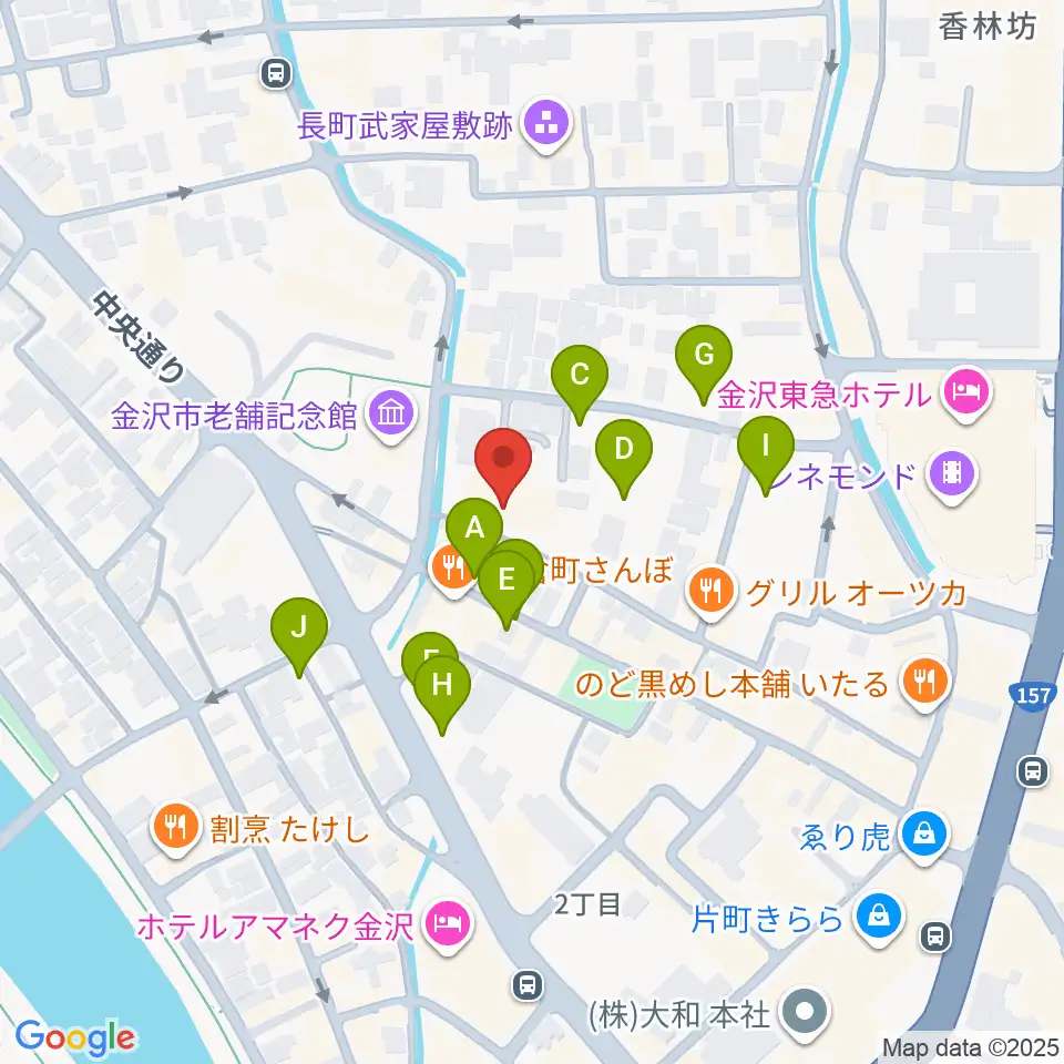 前田土佐守家資料館周辺の駐車場・コインパーキング一覧地図