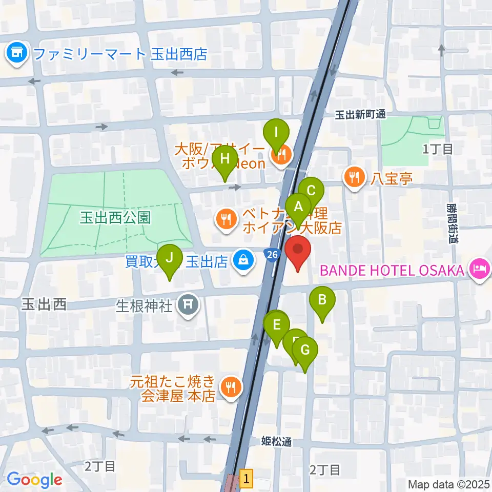 西成結劇場周辺の駐車場・コインパーキング一覧地図