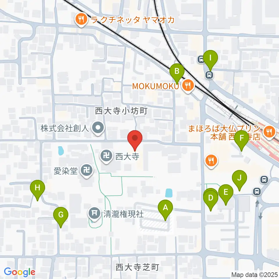 西大寺聚宝館周辺の駐車場・コインパーキング一覧地図