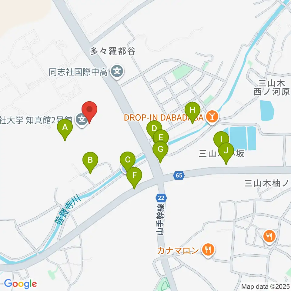 同志社大学歴史資料館周辺の駐車場・コインパーキング一覧地図