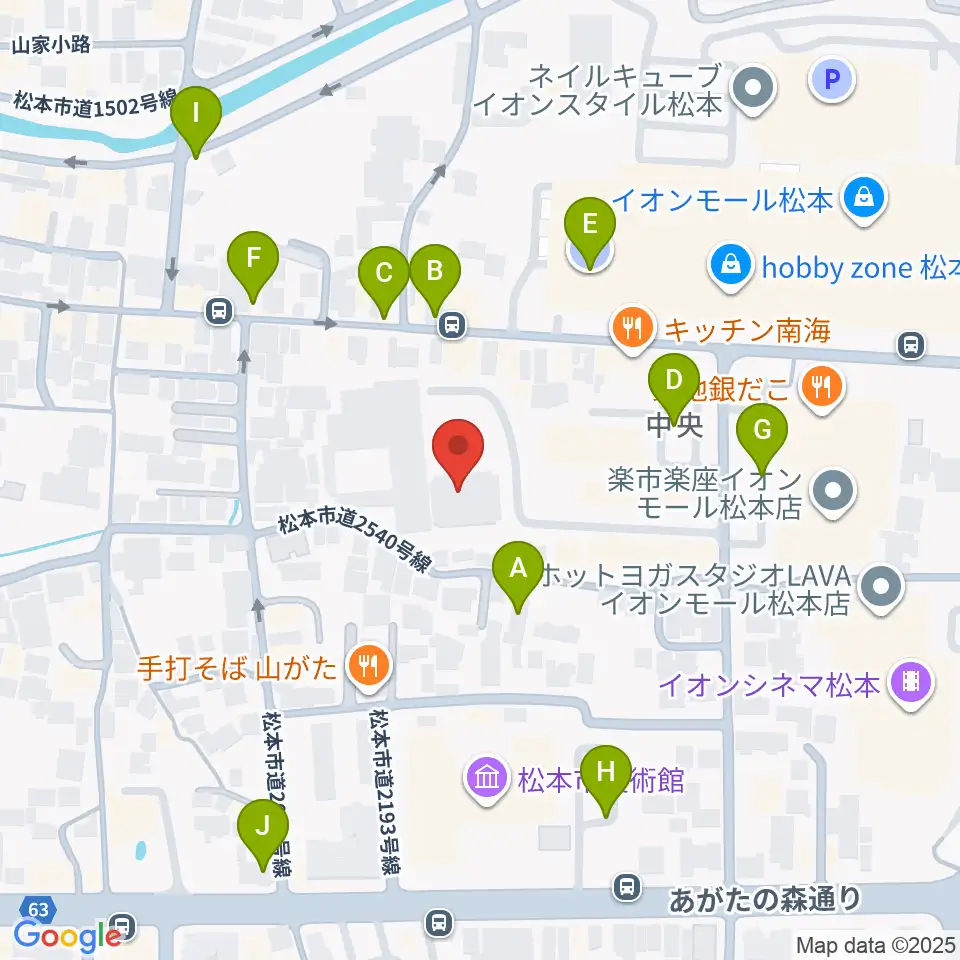 テスコム・エレコム武道場周辺の駐車場・コインパーキング一覧地図