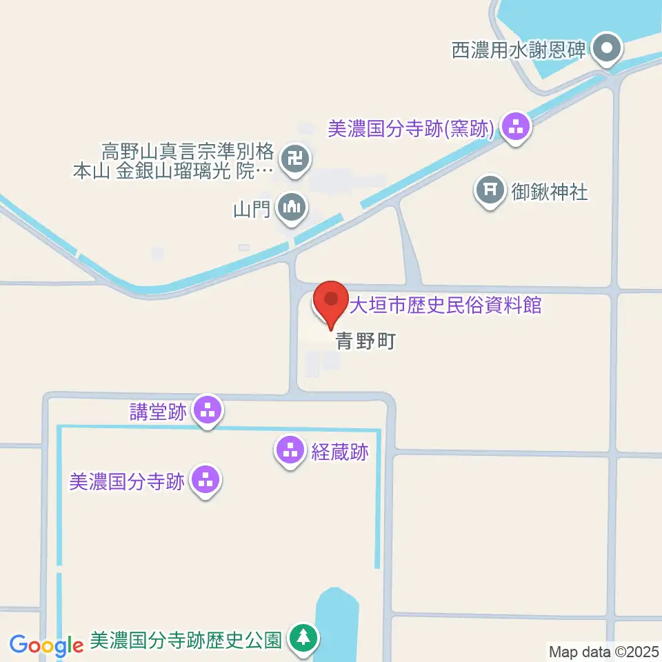 大垣市歴史民俗資料館周辺の駐車場・コインパーキング一覧地図