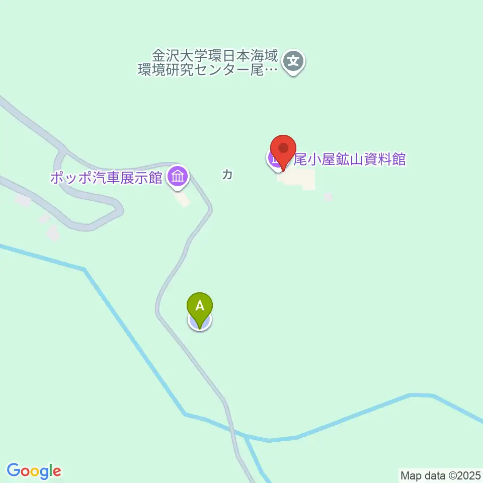 尾小屋鉱山資料館周辺の駐車場・コインパーキング一覧地図