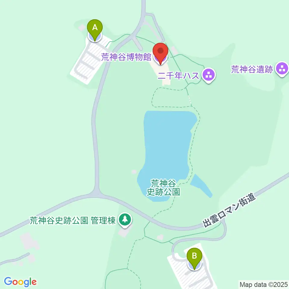 荒神谷博物館周辺の駐車場・コインパーキング一覧地図