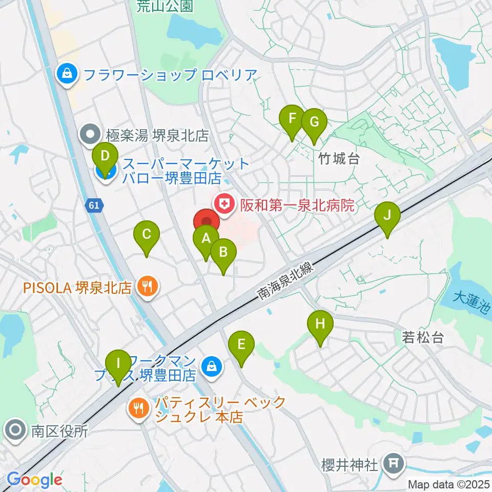 小谷城郷土館周辺の駐車場・コインパーキング一覧地図