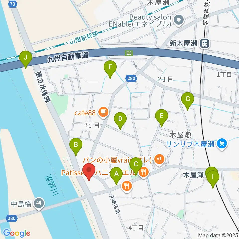 北九州市立長崎街道木屋瀬宿記念館周辺の駐車場・コインパーキング一覧地図