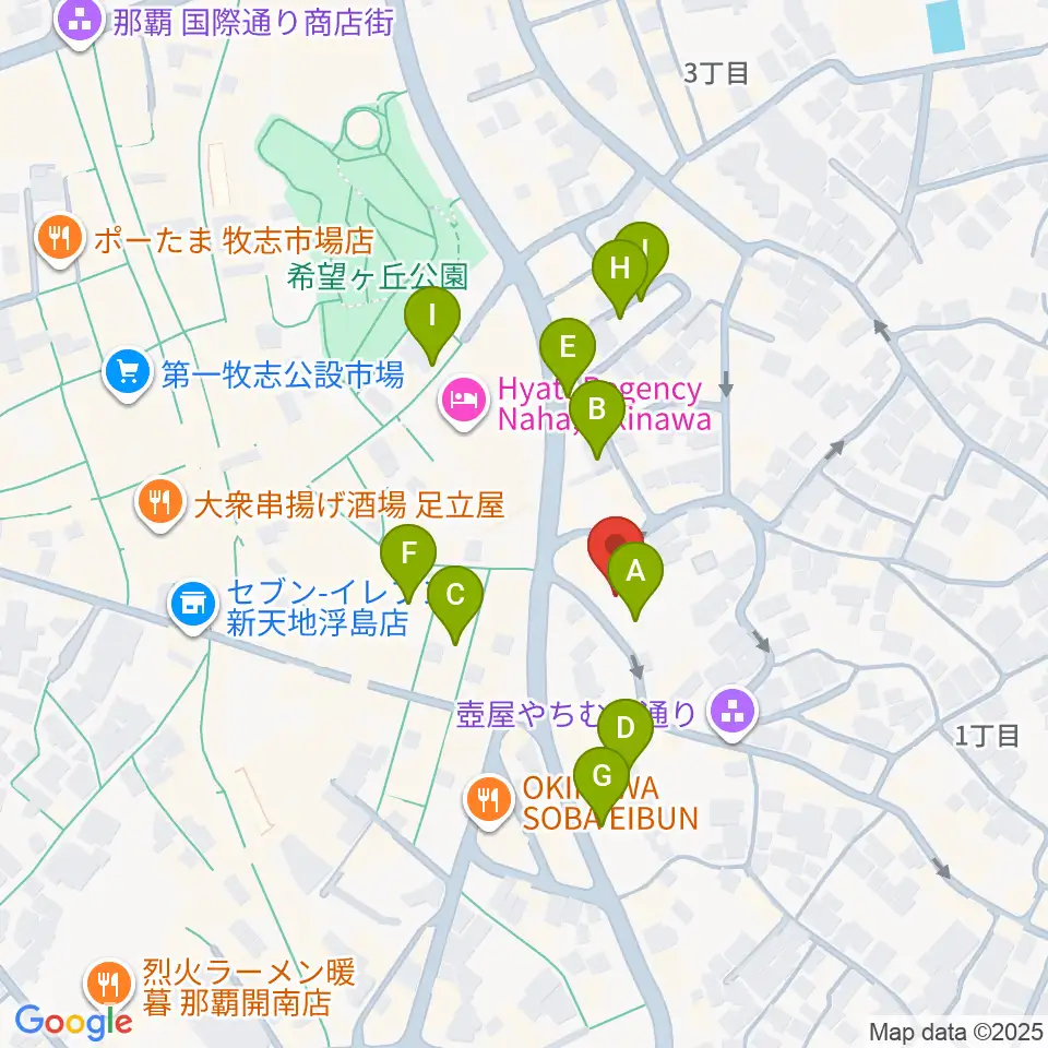 那覇市立壺屋焼物博物館周辺の駐車場・コインパーキング一覧地図