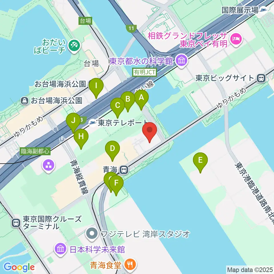 adidas スポーツパーク周辺の駐車場・コインパーキング一覧地図