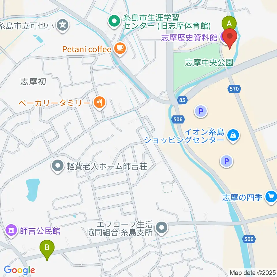 志摩歴史資料館周辺の駐車場・コインパーキング一覧地図