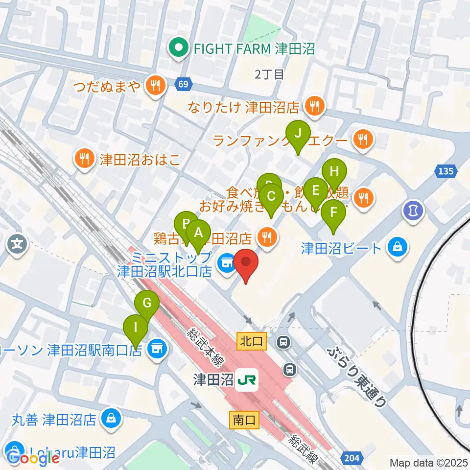 RBC's船橋スタジオ周辺の駐車場・コインパーキング一覧地図