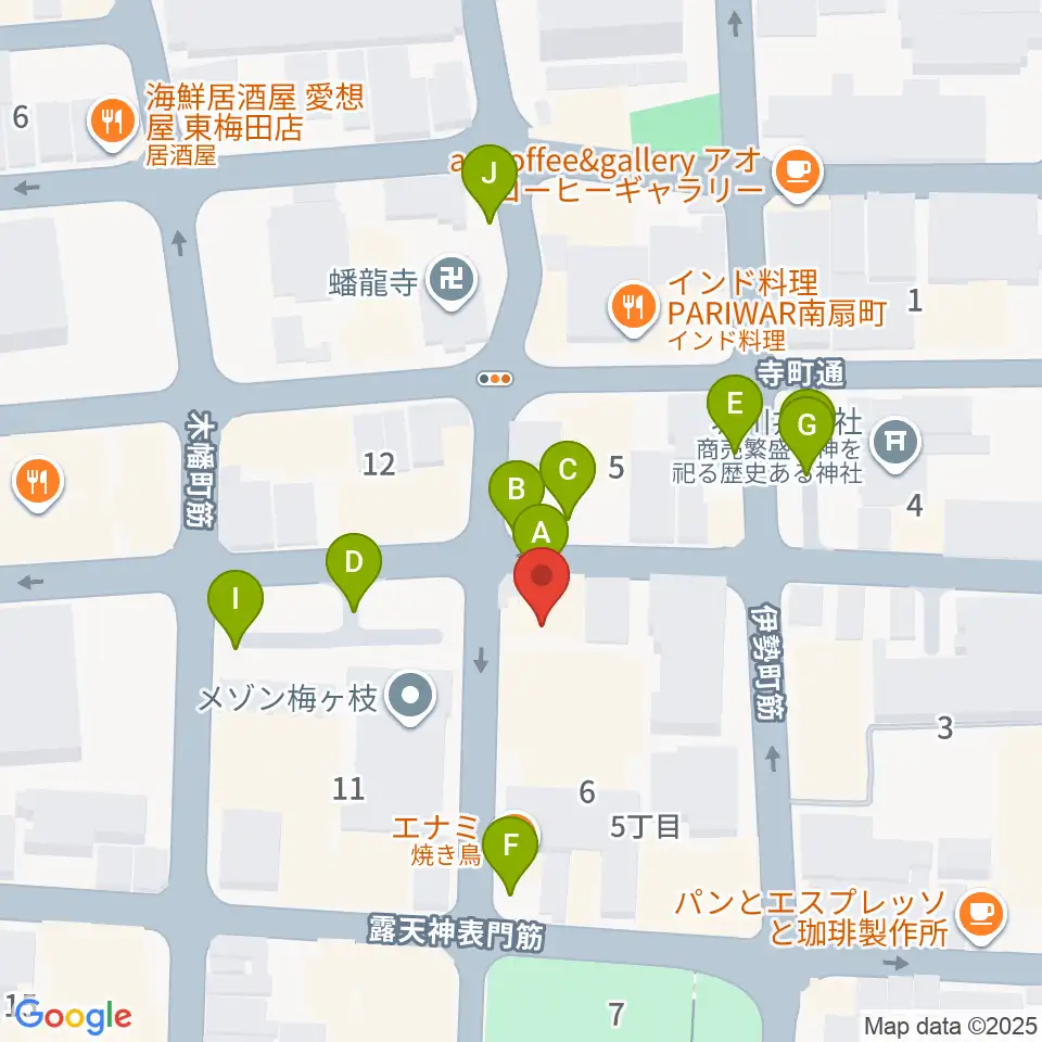 スタジオグルーヴ周辺の駐車場・コインパーキング一覧地図