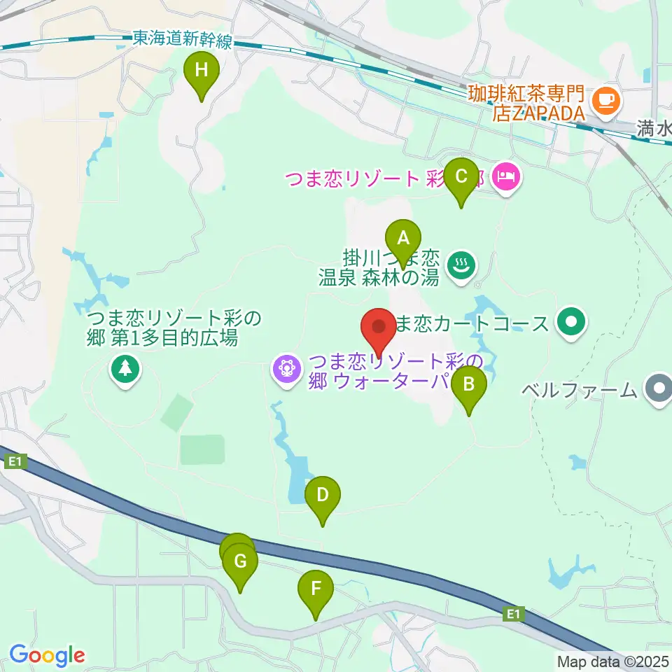 つま恋ミュージックガーデン周辺の駐車場・コインパーキング一覧地図