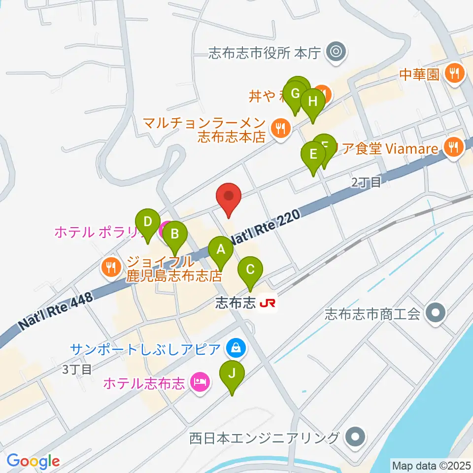 島津楽器 音楽教室周辺の駐車場・コインパーキング一覧地図