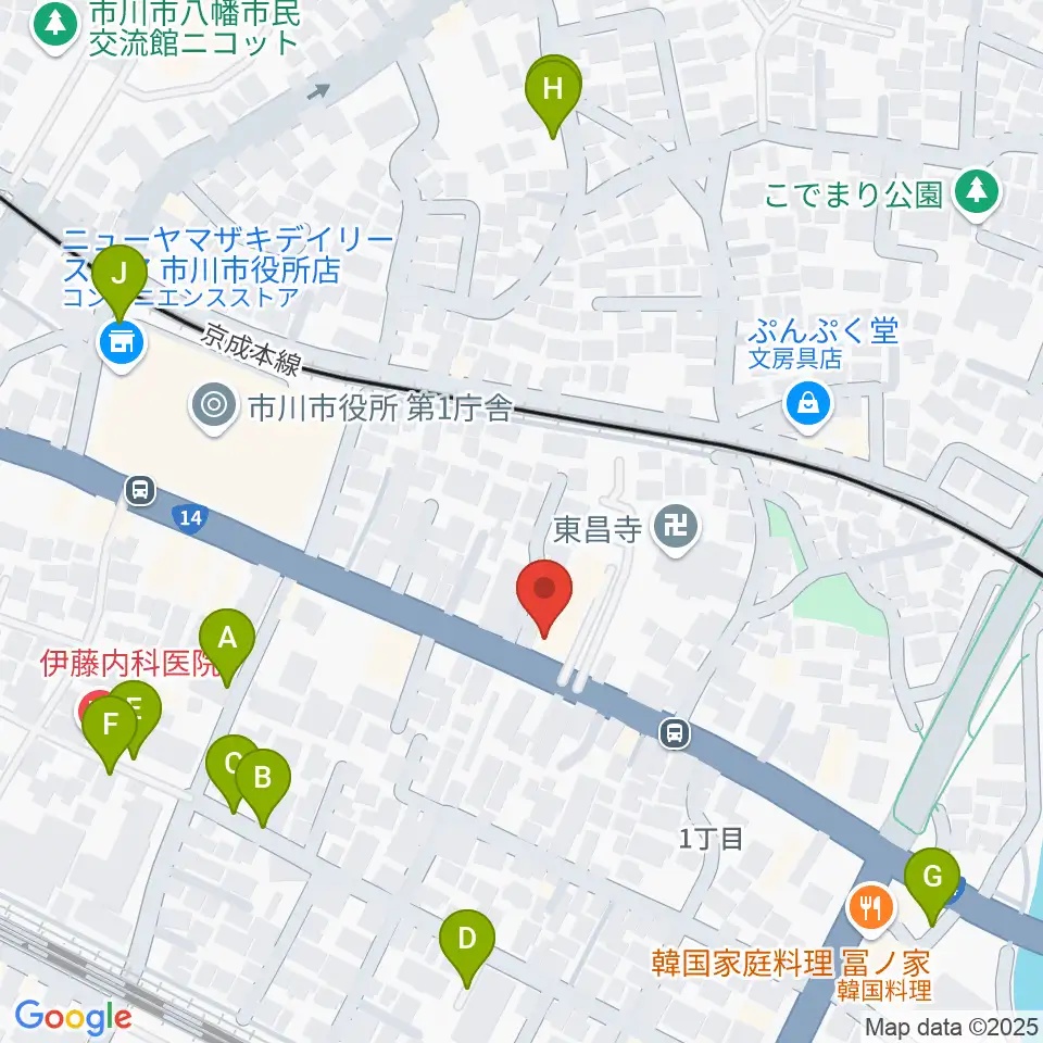 サウンドビュー音楽教室周辺の駐車場・コインパーキング一覧地図