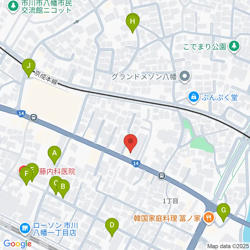 サウンドビュー音楽教室周辺の駐車場・コインパーキング一覧地図