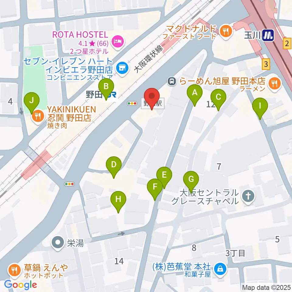 Matsuda Music School周辺の駐車場・コインパーキング一覧地図
